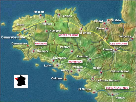 carte bretagne